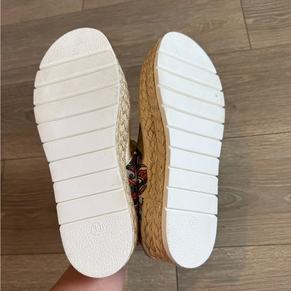 Jute Grass Platform Casual Sneakers